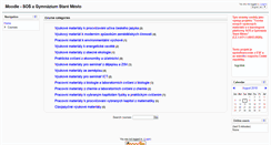 Desktop Screenshot of moodle.sosgsm.cz